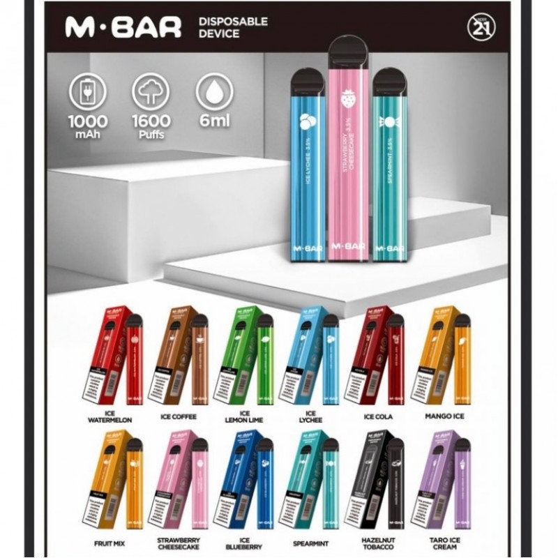 M-BAR - 1600 Puff Tek Kullanımlık Elektronik Sigara